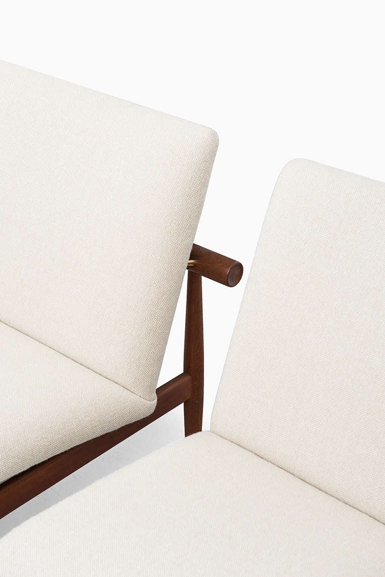 Mid-Century Modern Finn Juhl Easy Chairs, Model FD-137 / Japan, Produced by France & Son, Denmark