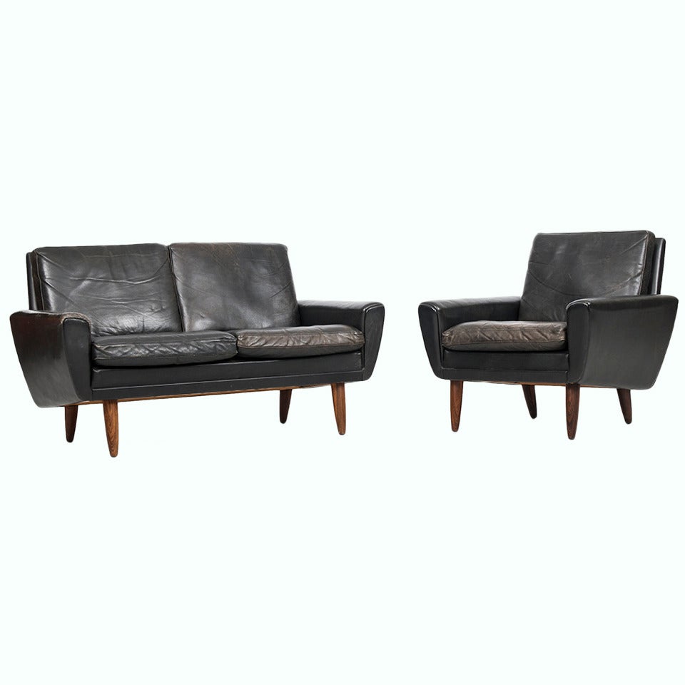 Georg Thams Sofa and Easy Chairs by Vejen Polstermøbelfabrik, Denmark at  1stDibs