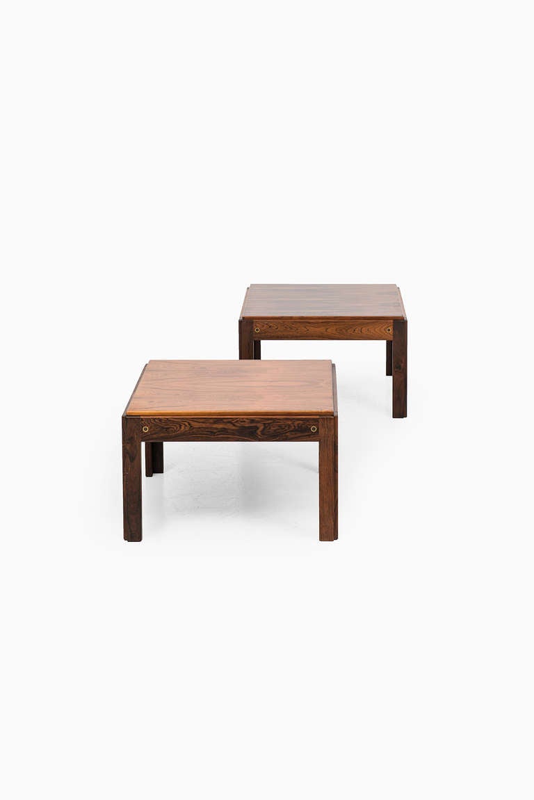 Illum Wikkelsø side tables, model Plexus in rosewood. Produced by CFC Silkeborg in Denmark.