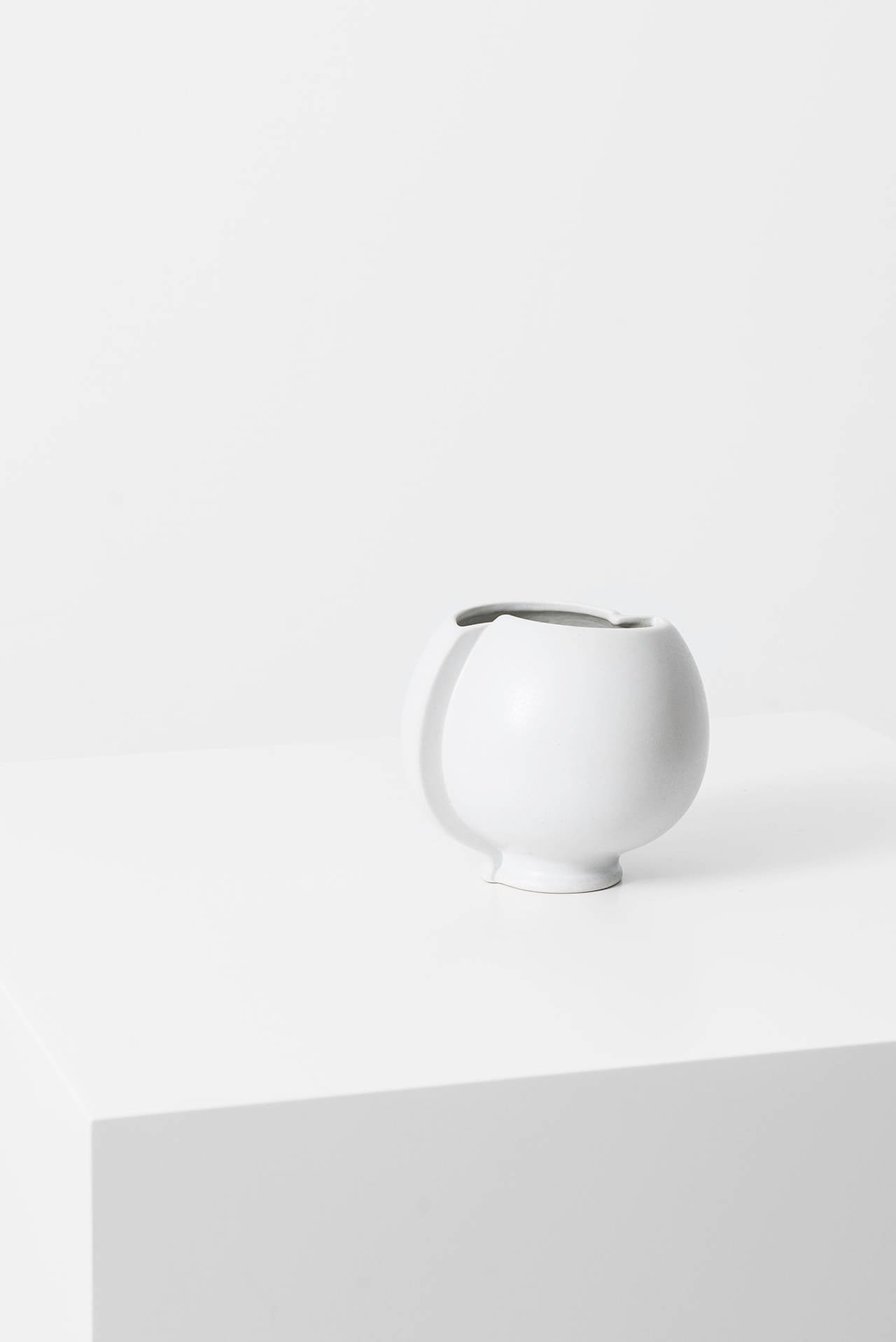 Swedish Wilhelm Kåge Ceramic Vase Model Surrea by Gustavsberg in Sweden
