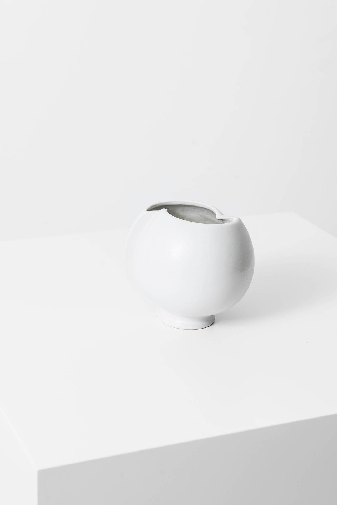 Stoneware vase model Surrea designed by Wilhelm Kåge. Produced by Gustavsberg in Sweden.