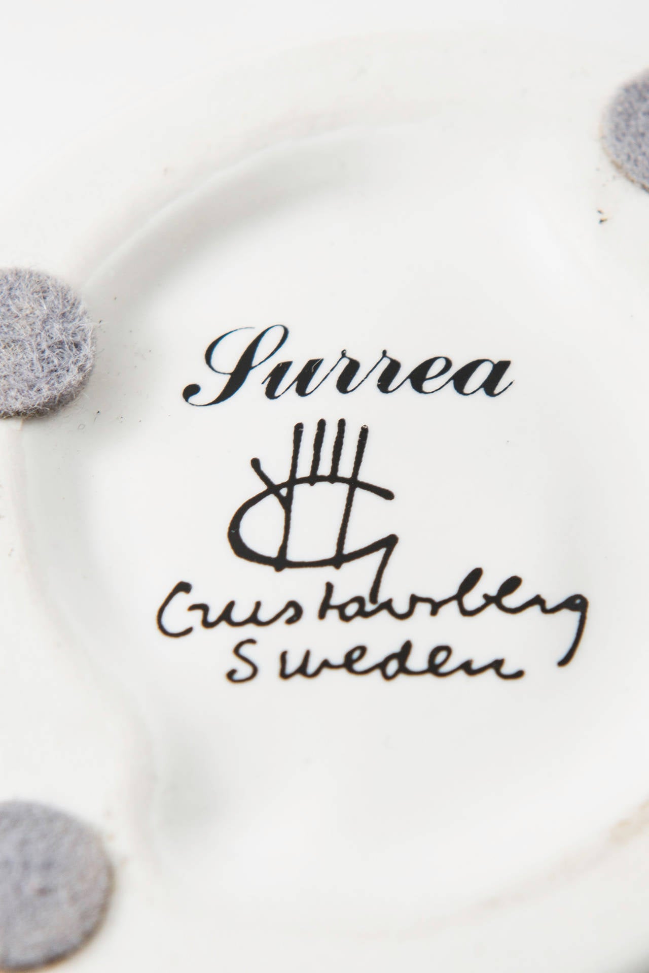 Mid-20th Century Wilhelm Kåge Ceramic Bowl Model Surrea by Gustavsberg in Sweden For Sale