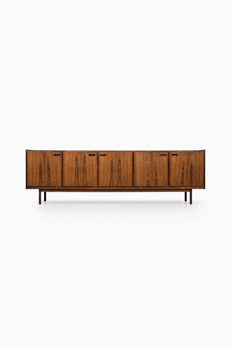 Very rare sideboard in rosewood designed by Ib Kofod-Larsen. Produced by Brande møbelfabrik in Denmark.