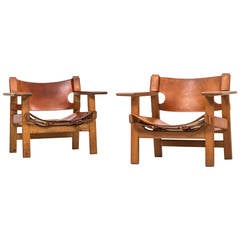 Børge Mogensen Easy Chairs Model 226 by Fredericia Stolefabrik in Denmark