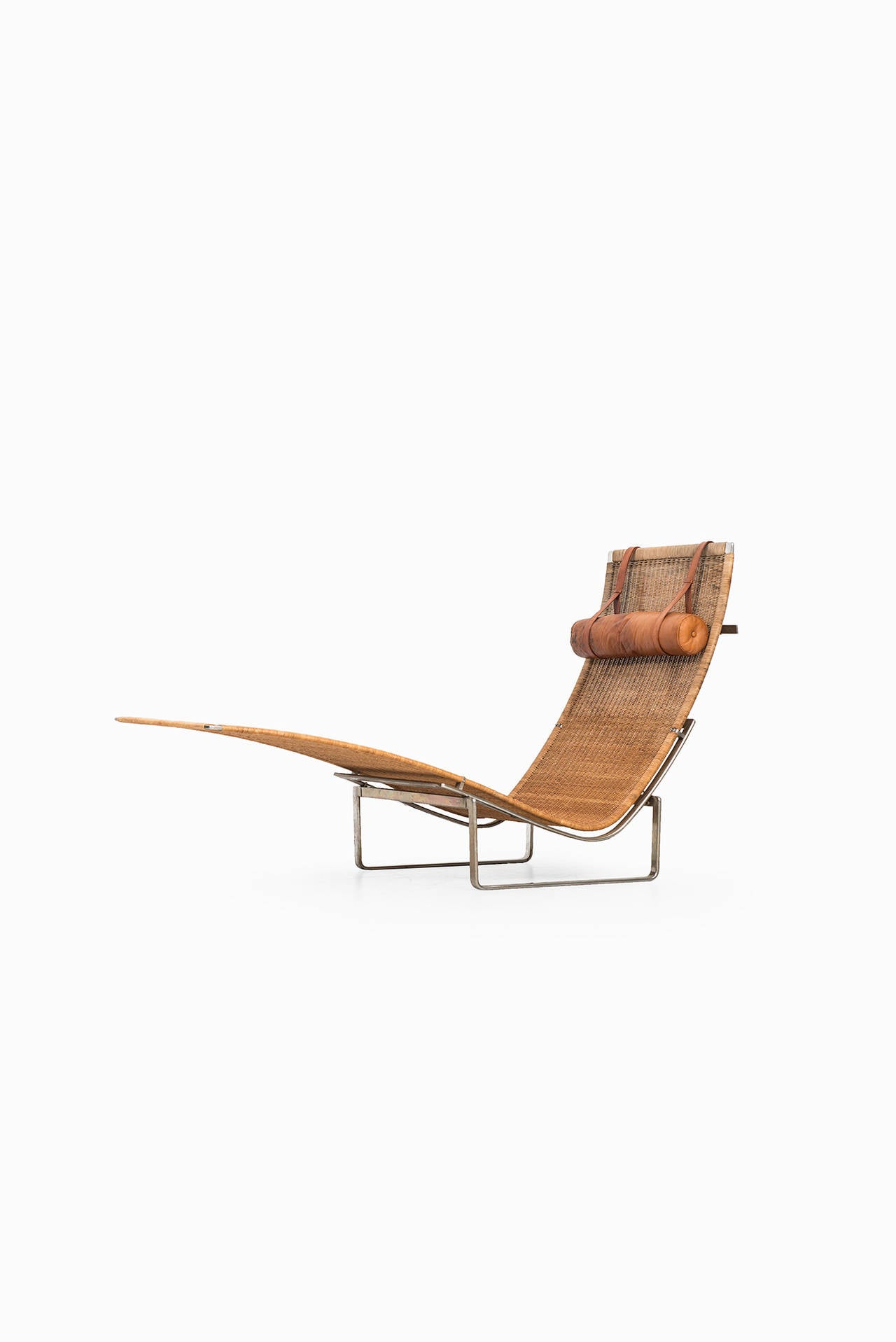Scandinavian Modern Poul Kjærholm Lounge Chair Model Pk-24 for E. Kold Christensen in Denmark