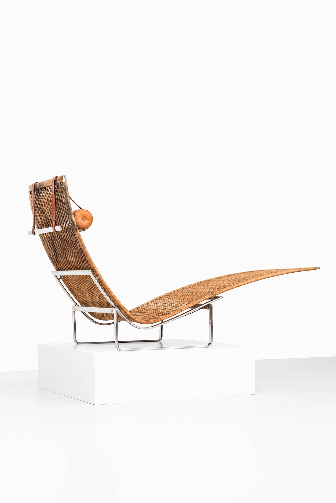 Late 20th Century Poul Kjærholm Lounge Chair Model Pk-24 for E. Kold Christensen in Denmark