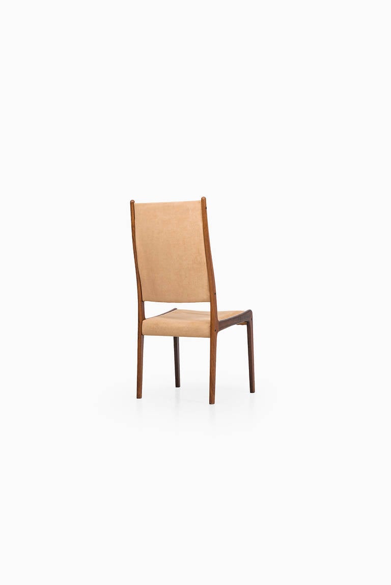 Mid-Century Modern Johannes Andersen Dining Chairs In Rosewood by Mogens Kold in Denmark