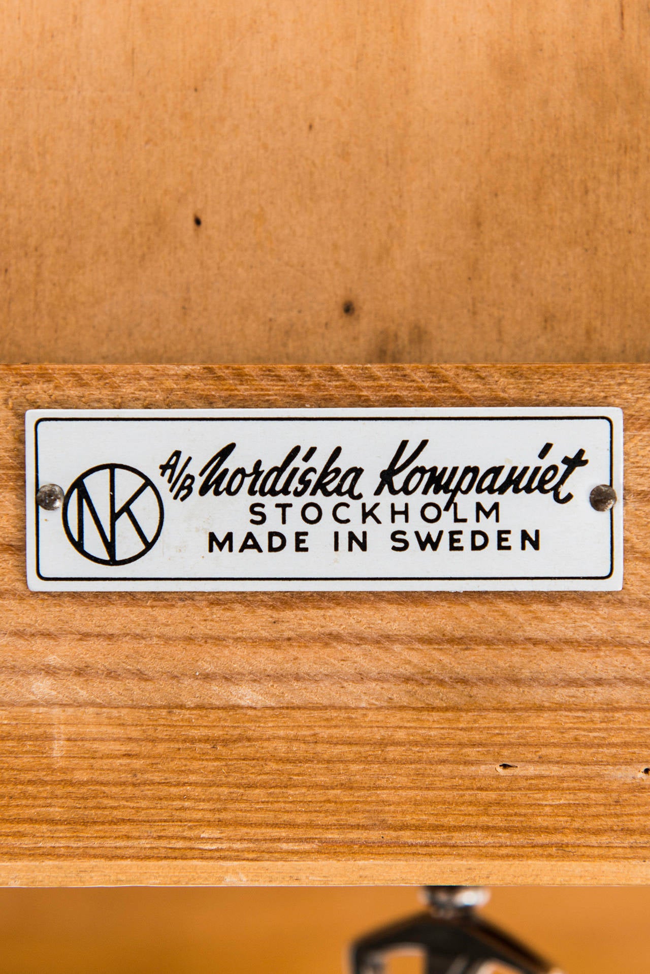 Pair of Freestanding Bedside Tables by Nordiska Kompaniet in Sweden 1