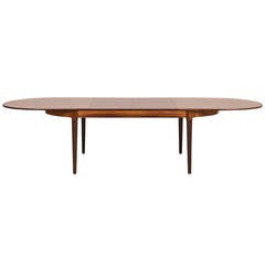 Massive Rosewood Dining or Conference Table Produced in Denmark