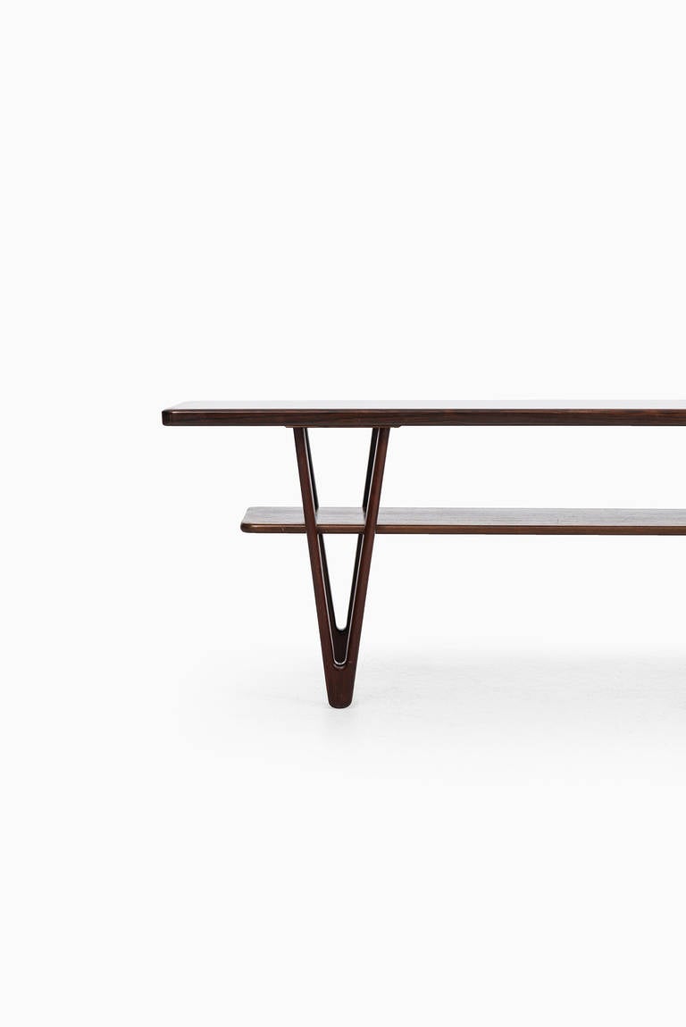 Mid-Century Modern Nanna Ditzel Coffee Table in Rosewood by Poul Kolds Savværk