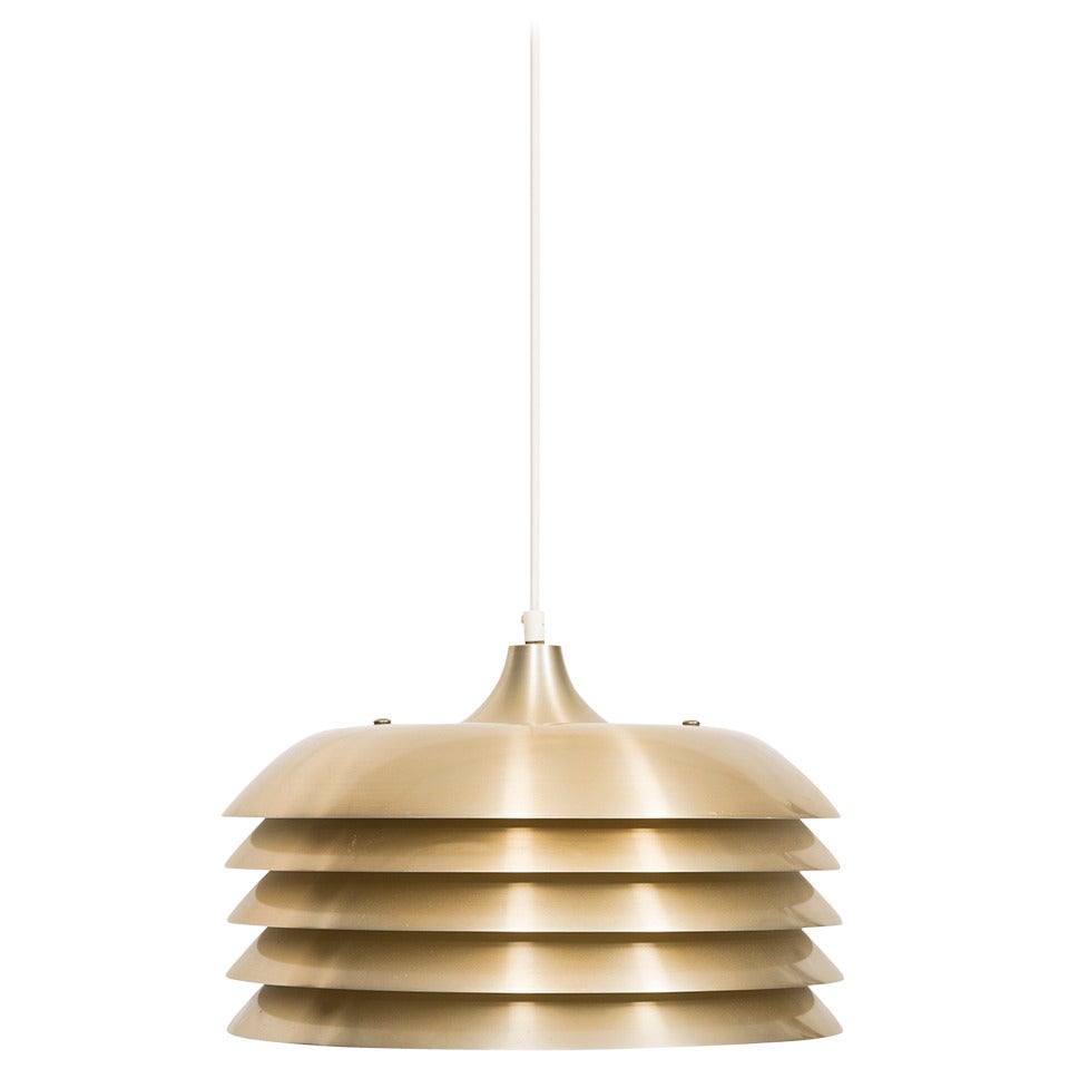 Ceiling Lamp in Brass by Hans-Agne Jakobsson, Sweden