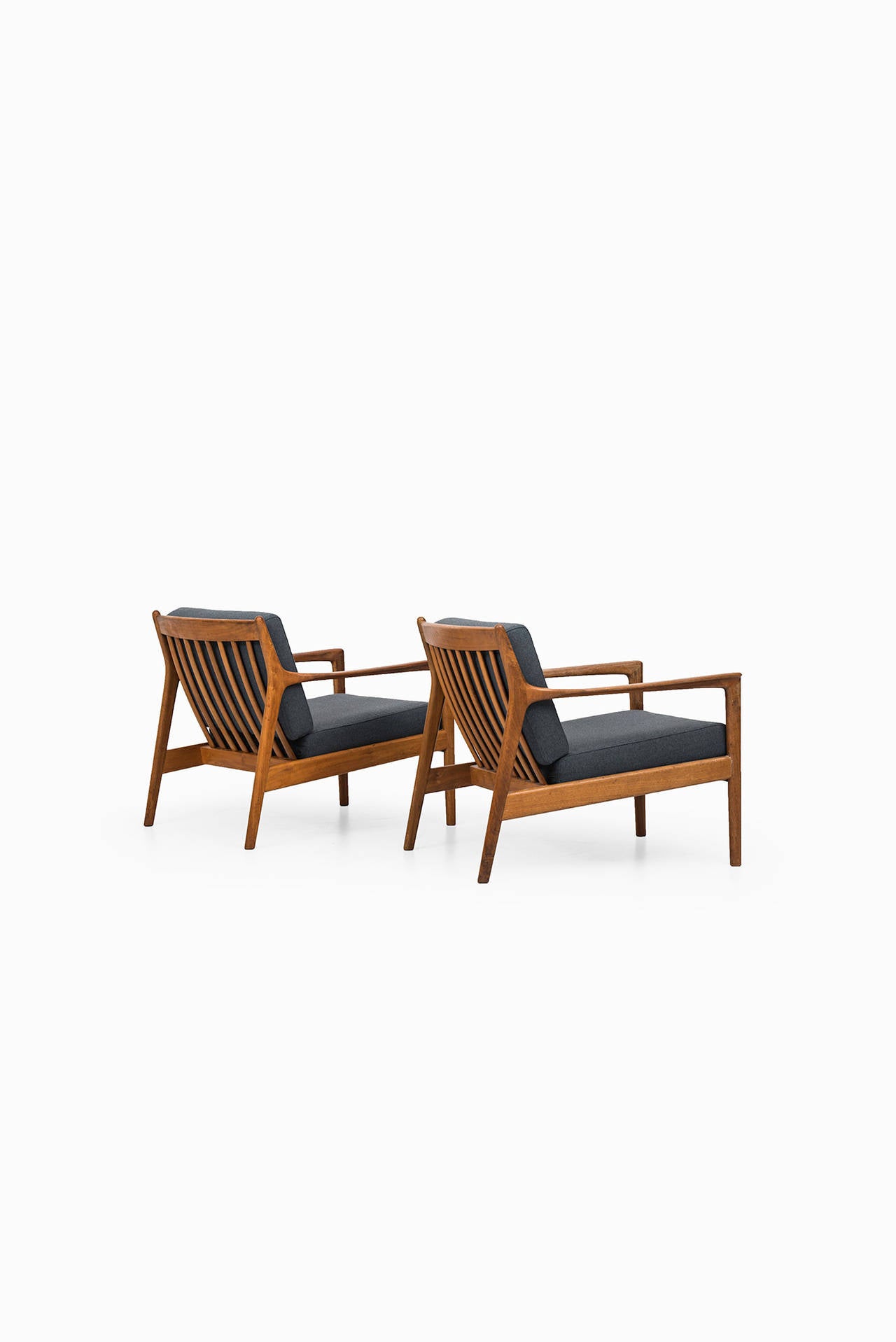 Mid-Century Modern Folke Ohlsson Easy Chairs Model USA-75 Produced by Dux in Sweden