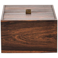 Wall-Mounted Bar Cabinet in Rosewood Produced in Denmark