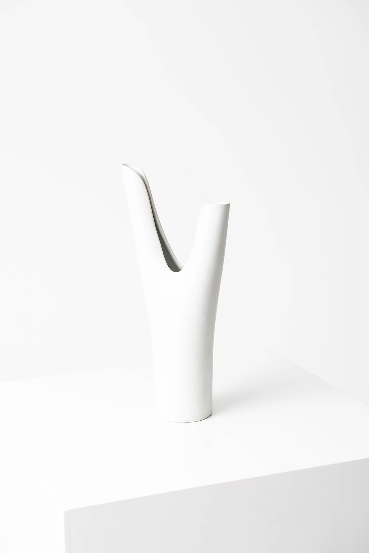 Stig Lindberg Ceramic Vase Model Veckla by Gustavsberg in Sweden 1