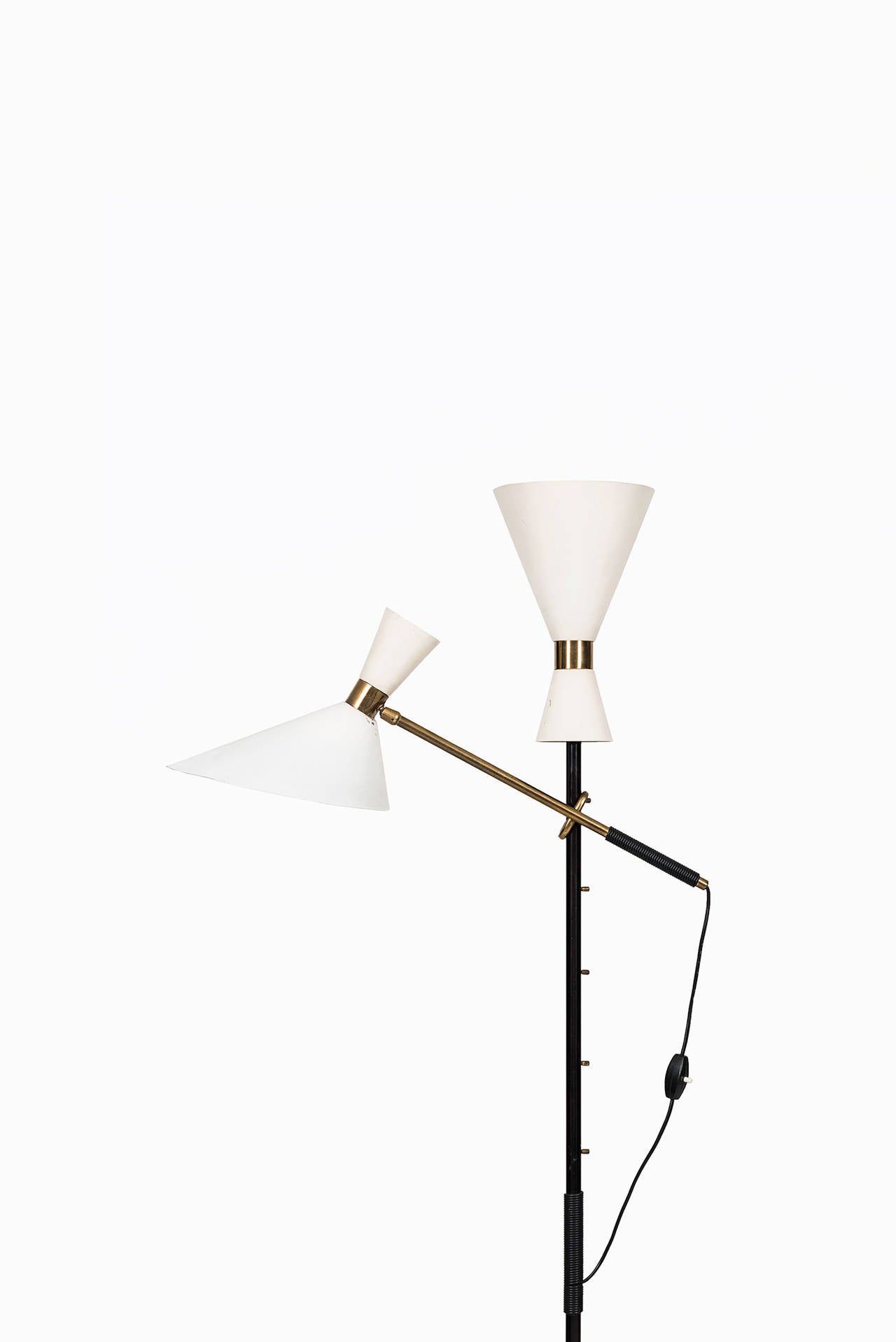 Mid-Century Modern J.T Kalmar Floor Lamp Model Pelikan Produced in Austria