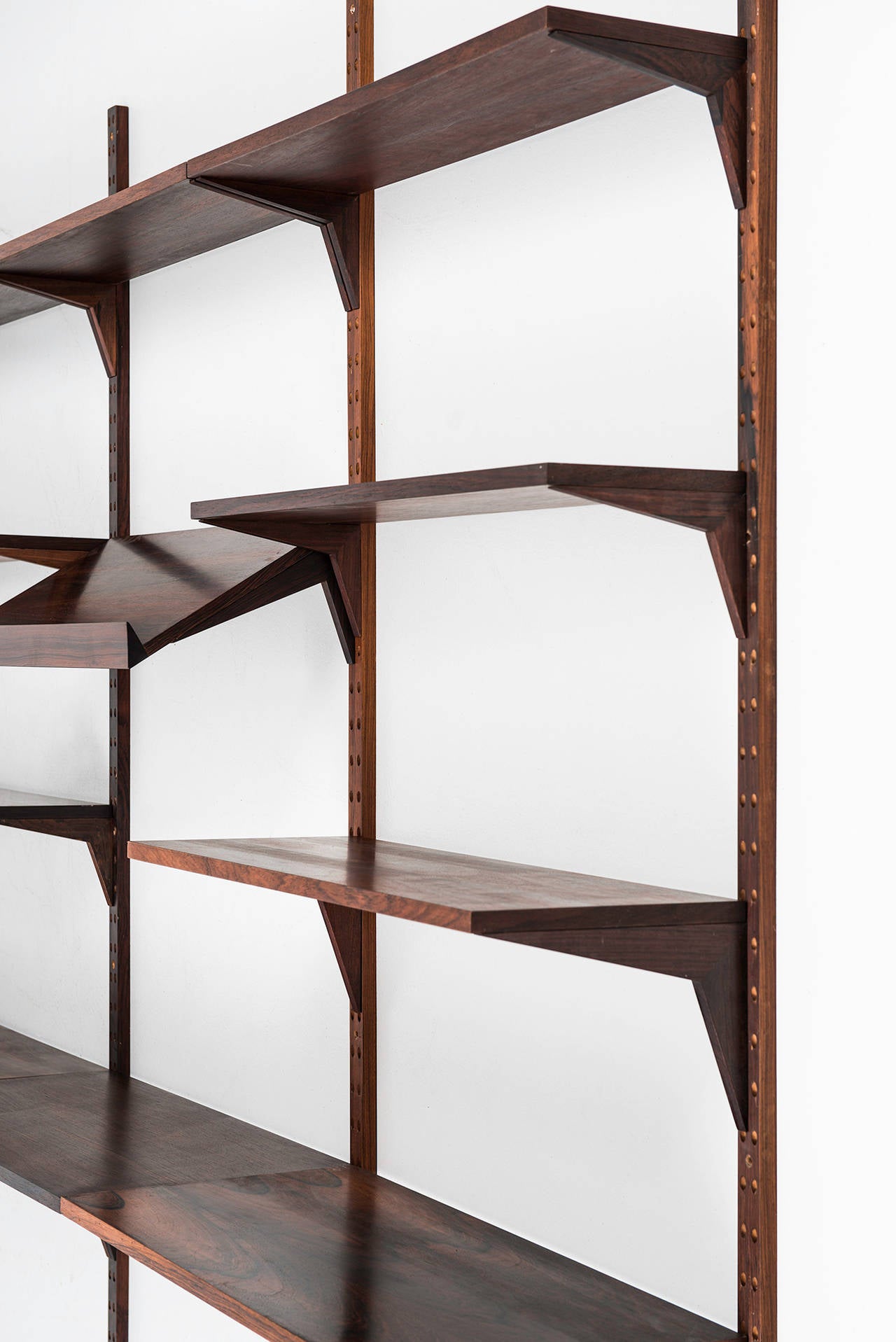 Mid-20th Century Poul Cadovius Wall System/Bookcase Model Cado
