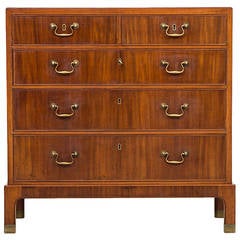 Kaare Klint Bureau in Mahogany Produced by Rud Rasmussen in Denmark 2