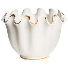 Wilhelm Kåge Ceramic Bowl, Model Våga Produced by Gustavsberg in Sweden