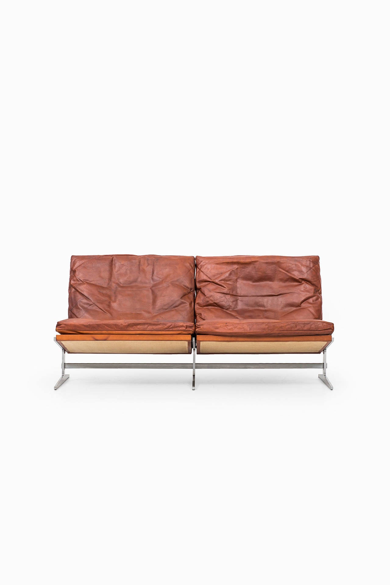 Mid-Century Modern Jørgen Kastholm & Preben Fabricius Sofa Model Bo-582 by Bo-Ex