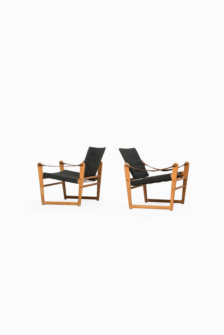 A pair of Bengt Ruda easy chairs model Cikada produced by Ikea in Sweden.