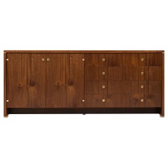 Mahogany sideboard with brass details