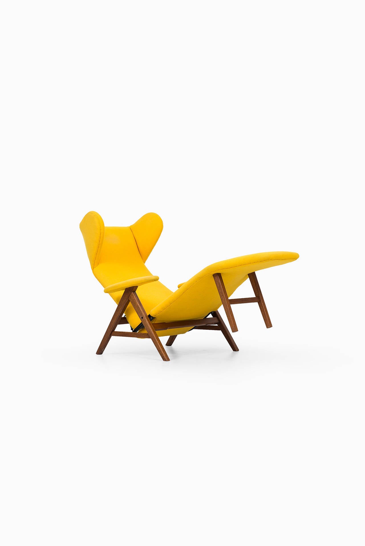 Teak H.W Klein reclining chair by Bramin møbler in Denmark
