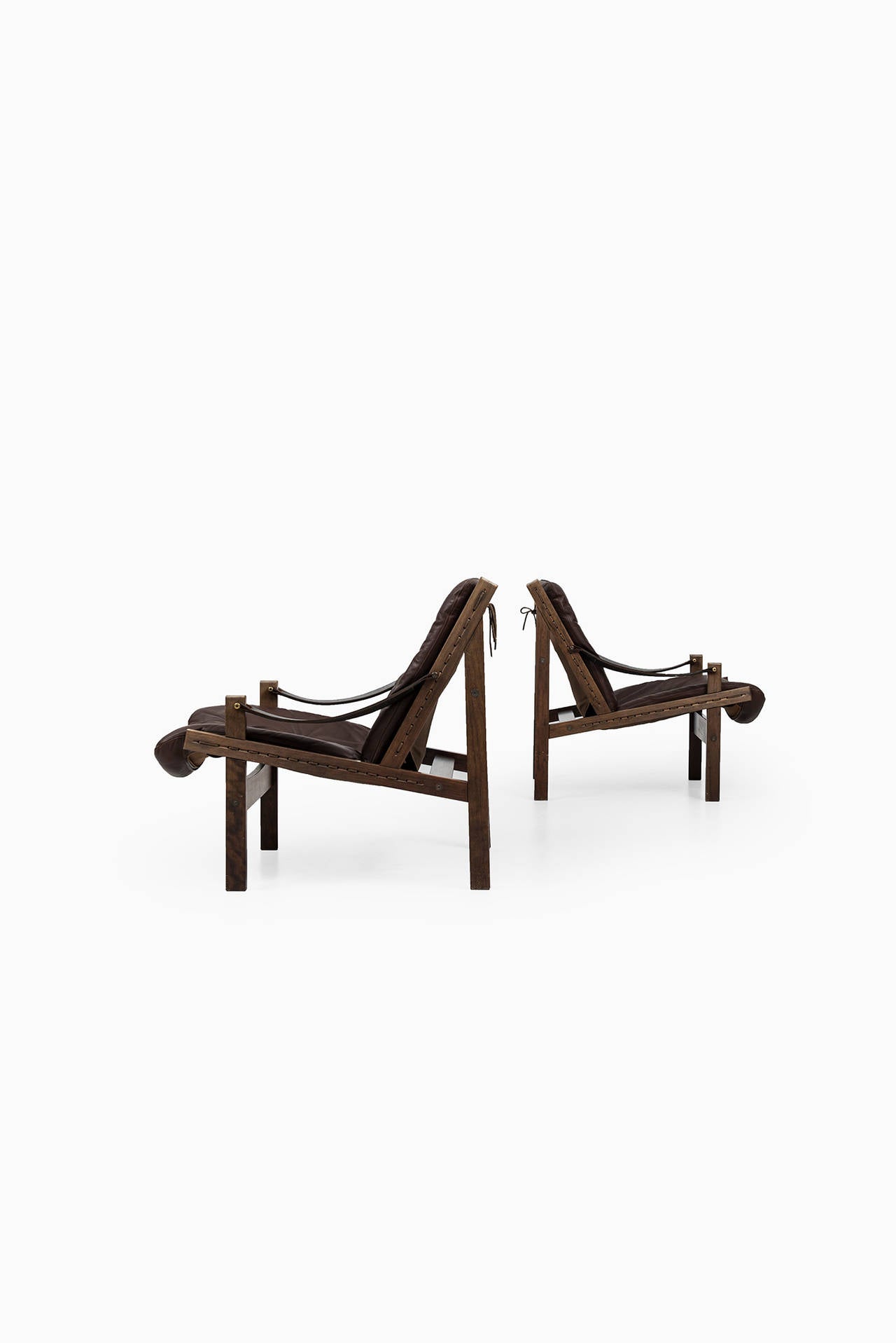 Torbjørn Afdal Hunter easy chairs by Bruksbo in Norway In Good Condition In Limhamn, Skåne län