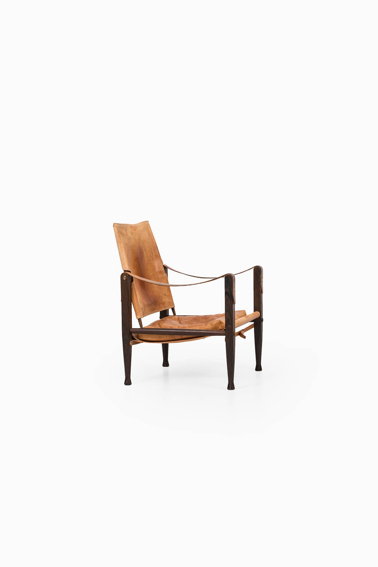 Mid-Century Modern Kaare Klint safari chair by Rud. Rasmussen in Denmark
