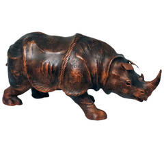 Huge Leather Rhino