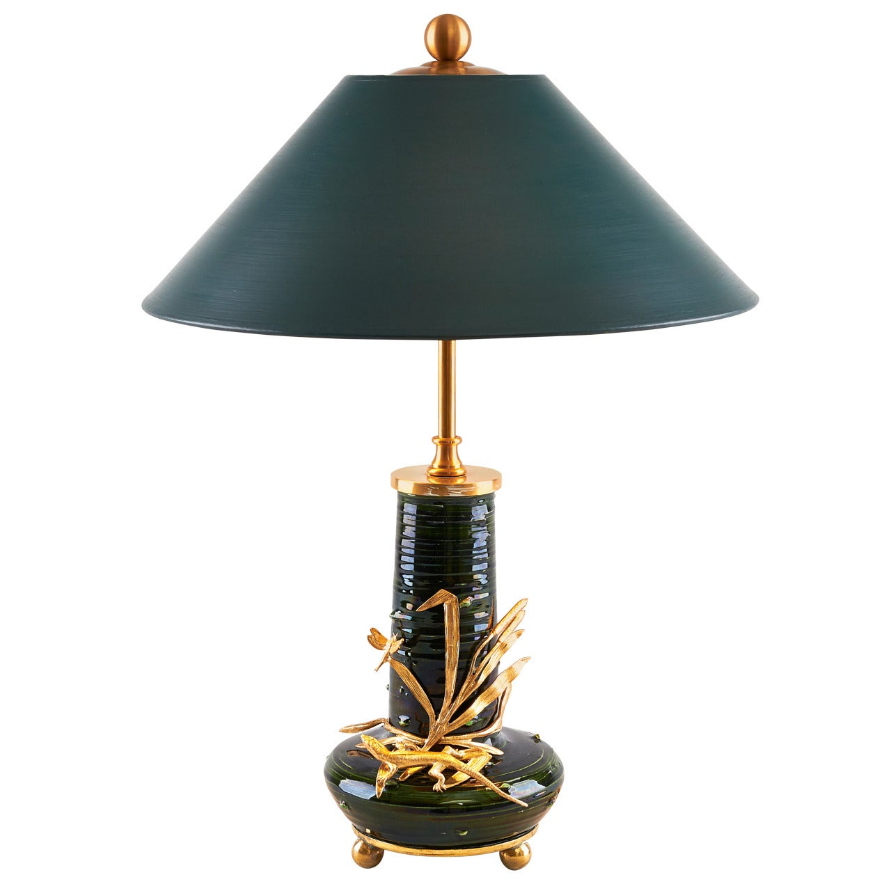 Art Nouveau Vase Mounted as a Table Lamp