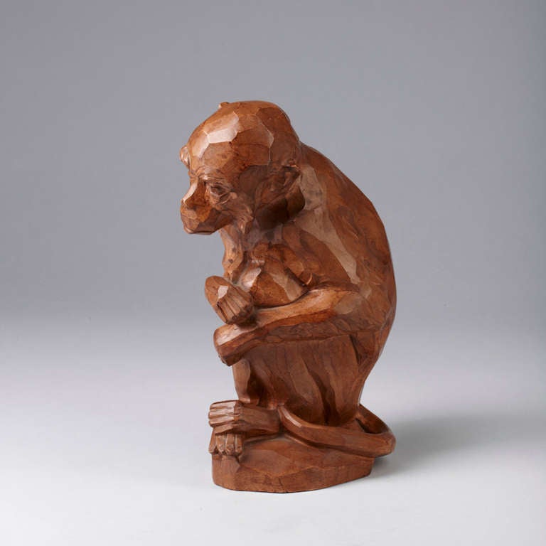 Sitting Monkey / Pottery Manufacture Amphora-Werke In Good Condition For Sale In Hamburg, DE