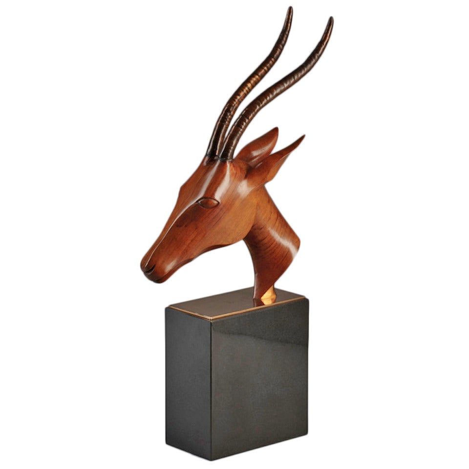 Antelope Head by Laszlo Hoenig For Sale