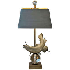 Table Lamp Trout Bronze Model