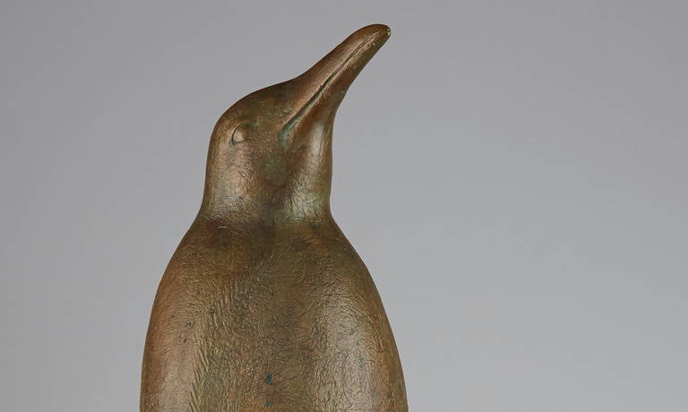 German Bronze Sculpture of a Penguin