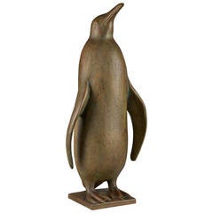 Bronze Sculpture of a Penguin