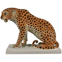 Sitting Leopard by Arthur Storch for Schwarzburger Werkstätten