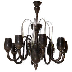 Cenedese Italian Chandelier, circa 1990s 7