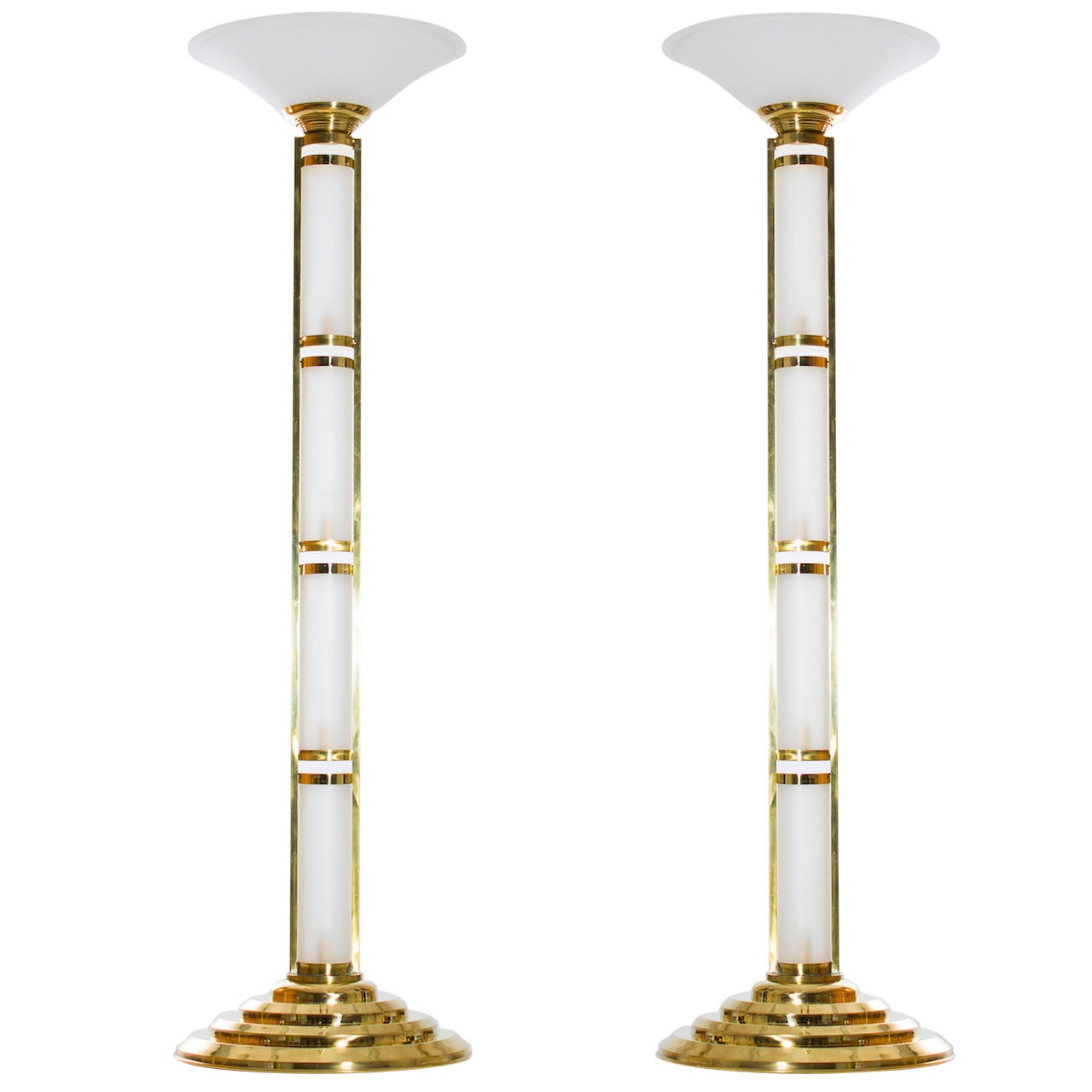 Pair of Italian Design Floor Lamps, circa 1960s