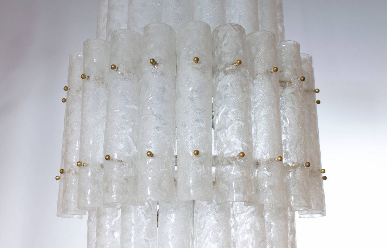 Mid-Century Modern Giant Pair of  Sconces in Murano Glass 1970s Giovanni Dalla Fina Italy For Sale