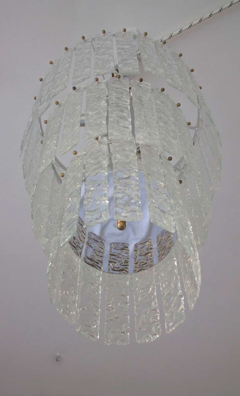 Hand-Crafted Italian Midcentury Chandelier Attributed to Mazzega