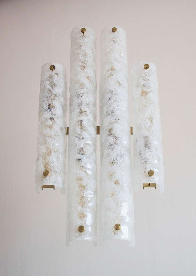 Hand-Crafted Italian Midcentury Sconces Attributed to Mazzega