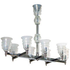 Rectangular Italian Chandelier, circa from 1980s