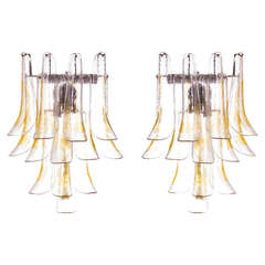 Pair of Italian Sconces by Mazzega