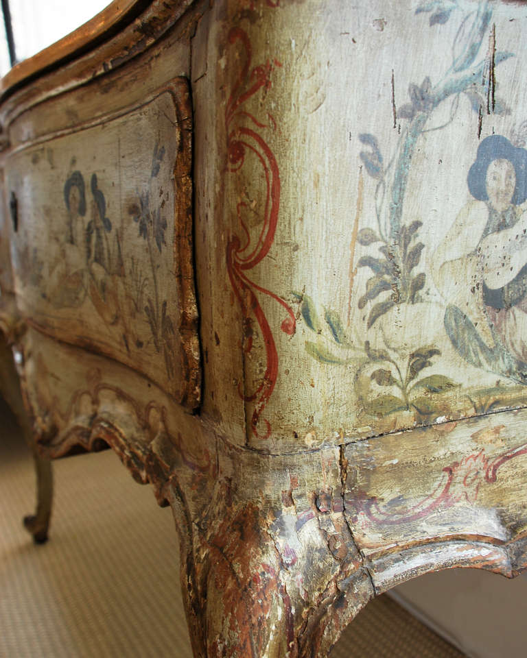 Italian 18th Century Venetian Painted Console