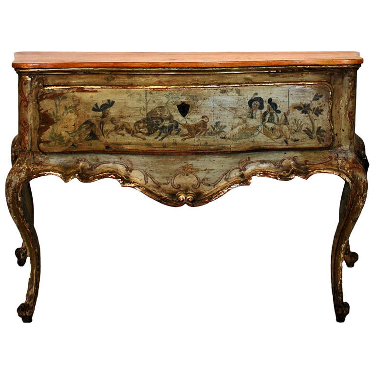 18th Century Venetian Painted Console