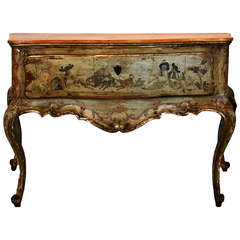 18th Century Venetian Painted Console