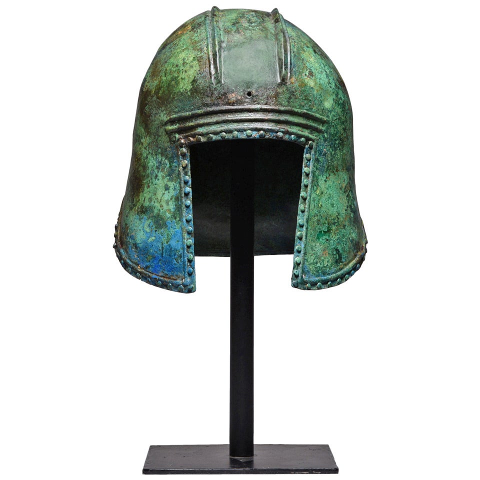 Ancient Greek Classical Period, Bronze Illyrian Hoplite Helmet