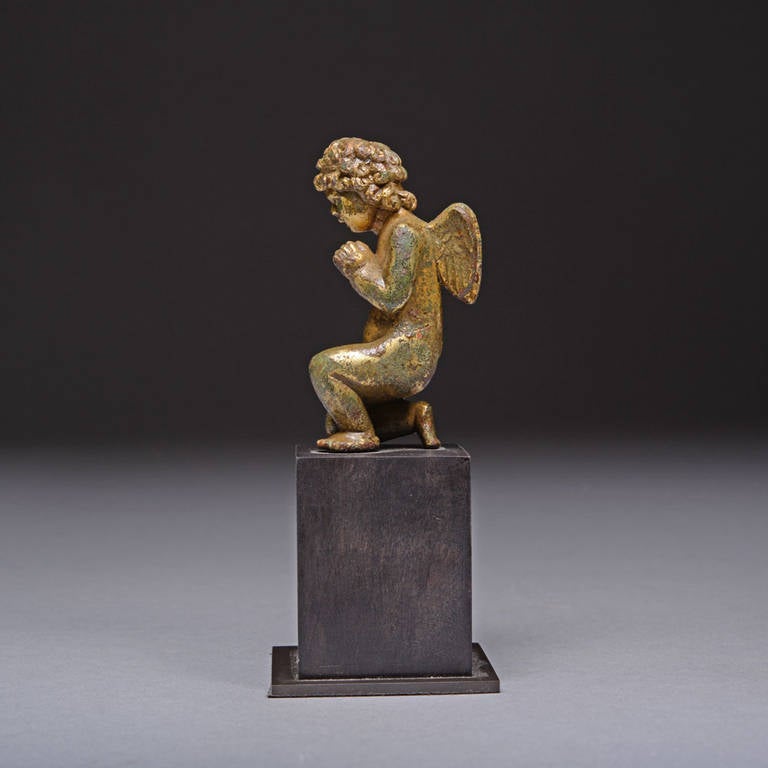 Renaissance Christian Gilt Bronze Putto or Cherub Figure 2