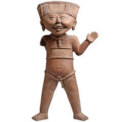 Pre-Columbian Pottery Laughing Veracruz Figure, 550 AD 4