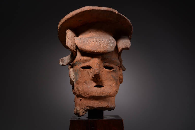 Seltene antike japanische Kofun Periode Haniwa Keramik Kopf einer Dame - 300 AD (Japanisch)